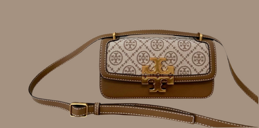 Small Eleanor T Monogram East/West Convertible Shoulder Bag
Tory Burch , coler beige