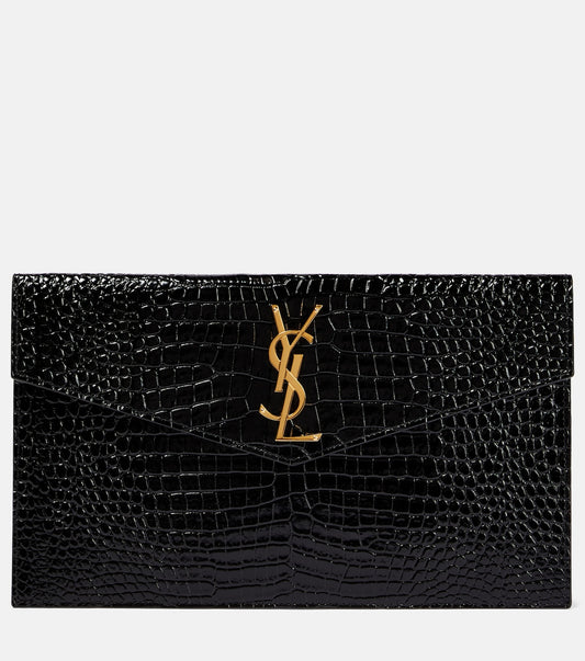 SAINT LAURENT
Uptown patent leather clutch
