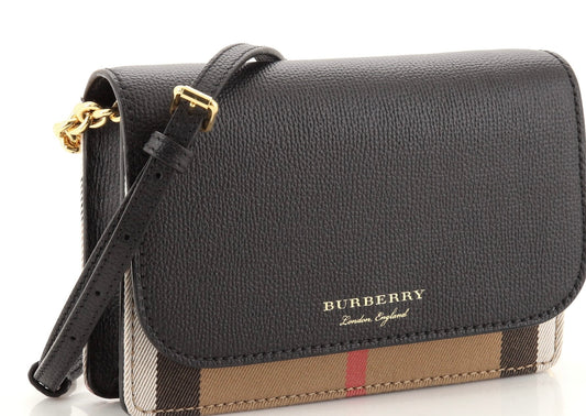 Burberry Crossbody Hampshire House Check Derby New (Sold Out)