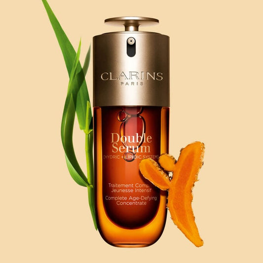 Clarins 
Double Serum Anti-Aging to Firm, Boost Radiance and Refine Pores. 75 ml