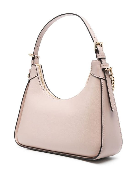 Michael Kors Women's Wilma Leather Small Pouchette Bag Size: OS, Col: Soft Pin - Pink - Shoulder Bags