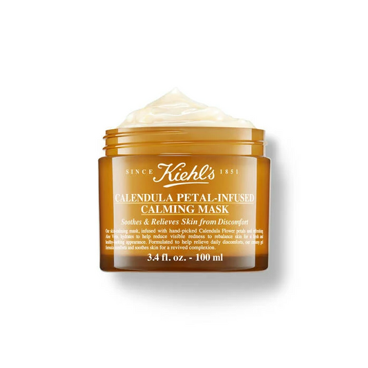 Kiehl- Pure Vitality Skin Renewwing Calendula Petal-Infused Calming Mask All Skin Types, including Sensitive Skin  A hydrating and soothing face mask to refresh and revitalize skin.