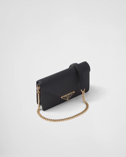 PRADA
Small leather crossbody bag