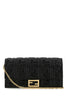 Wallet On Chain Baguette,Black Appa leather wallet