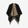Burberry
check wool reversible cape